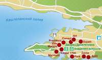 Карта курорта Сплит